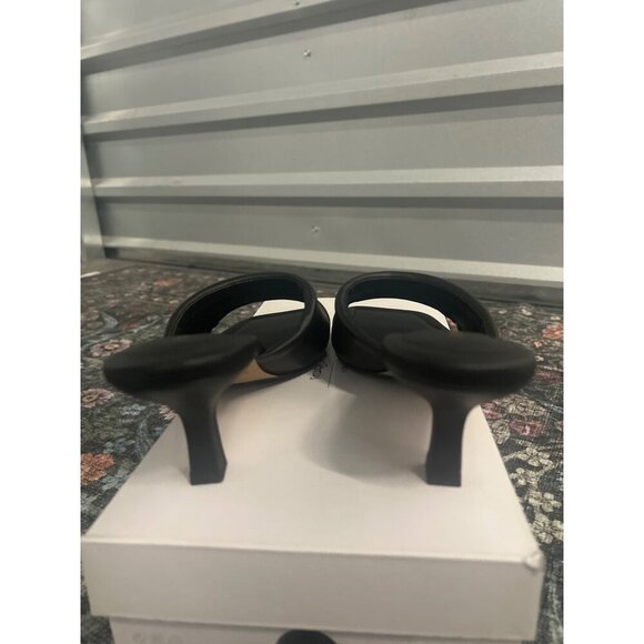 & OTHER STORIES Soft Leather Mules Black Womens Size US 5 - Picture 8 of 12